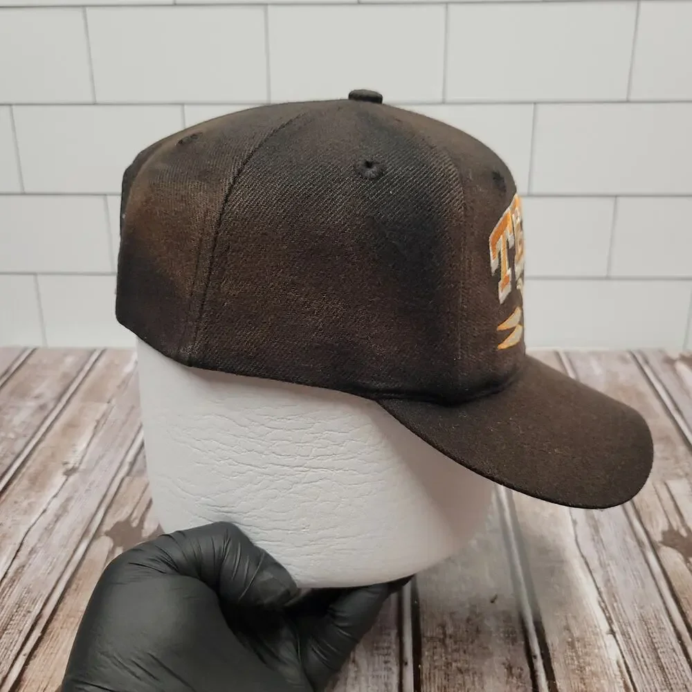 Vintage Texas Longhorns Logo Athletic Spike Snapback Hat Faded Wool Blend